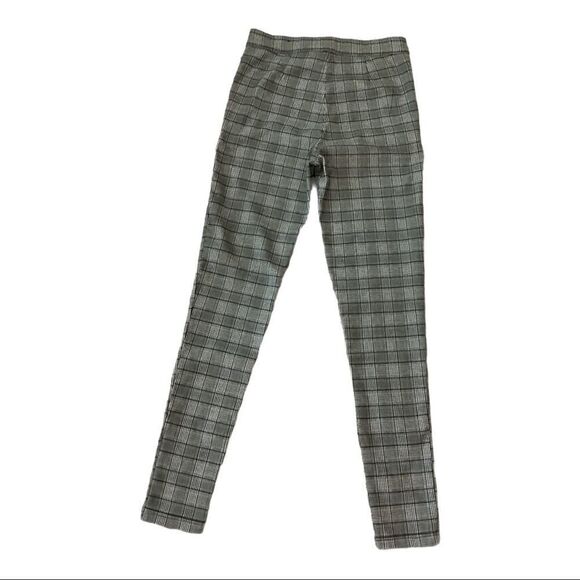 Zara - Gray Yellow White Pin Striped Skinny Pants - Picture 1 of 6